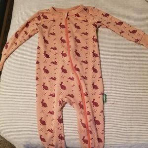 Parade Organics 2T Pink Bunny Pajama